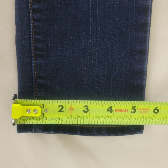 Old Navy Womens Jeans Size 4 Short Low Rise Skinny Leg Dark Wash Blue Denim - Picture 6 of 14